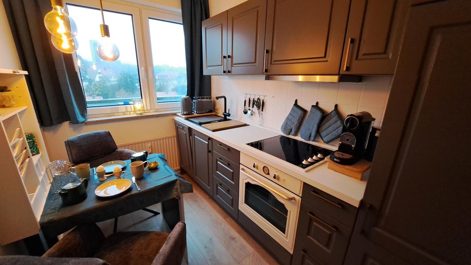 Das Kleine Penthouse Mit Kamin 巴特萨克萨 外观 照片